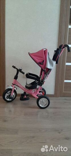 Детский трёх колёсный велосипед с ручкой