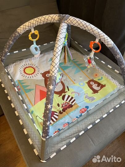 Развивающий коврик манеж для новорожденных