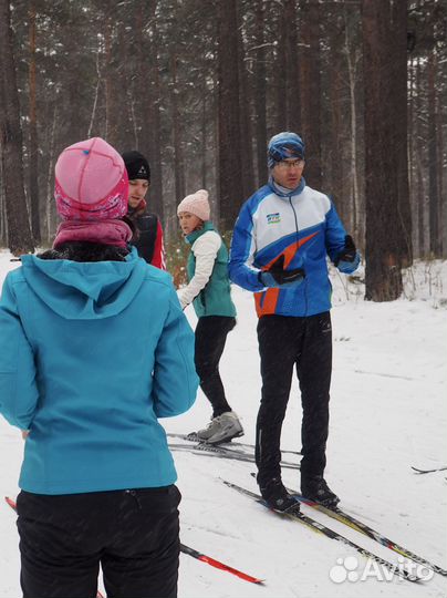 Освоение техники катания на беговых лыжах