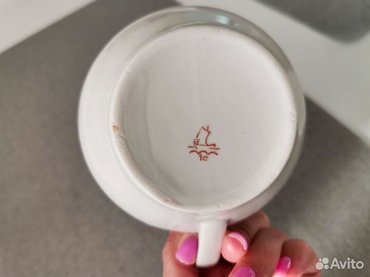 Молочник фарфор СССР Дулево Прокопьевск