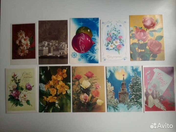 Открытки СССР чистые + карточки почтовые