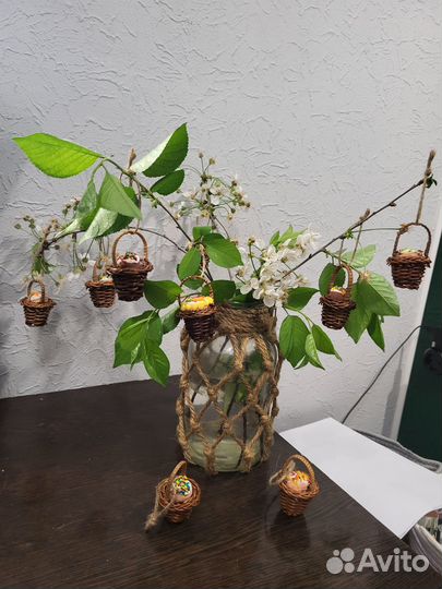 Пасхальный кулич, пасхальный декор, декор на Пасху