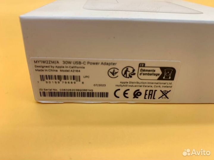 Блок питания Apple A2164 USB-C 30W