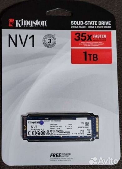 SSD Kingston NV1 snvs / 1000G M.2 PCI-E, 1Tb