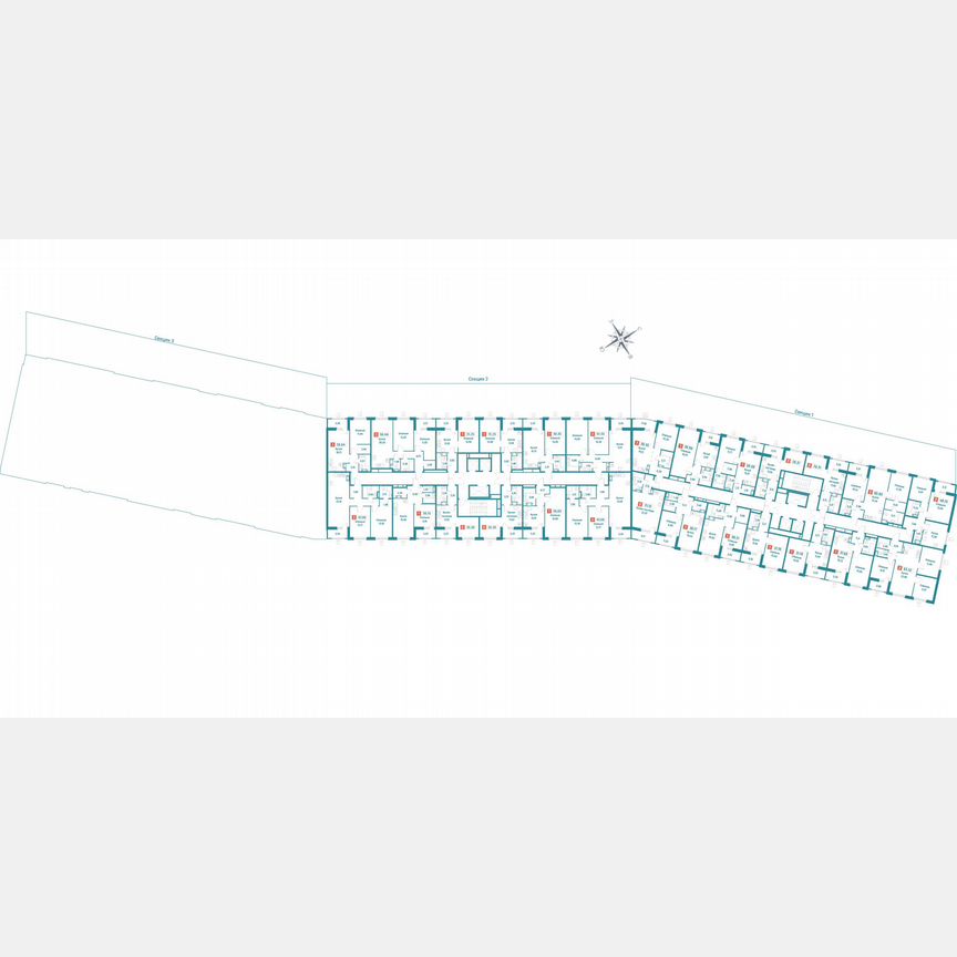 2-к. квартира, 67,1 м², 16/18 эт.