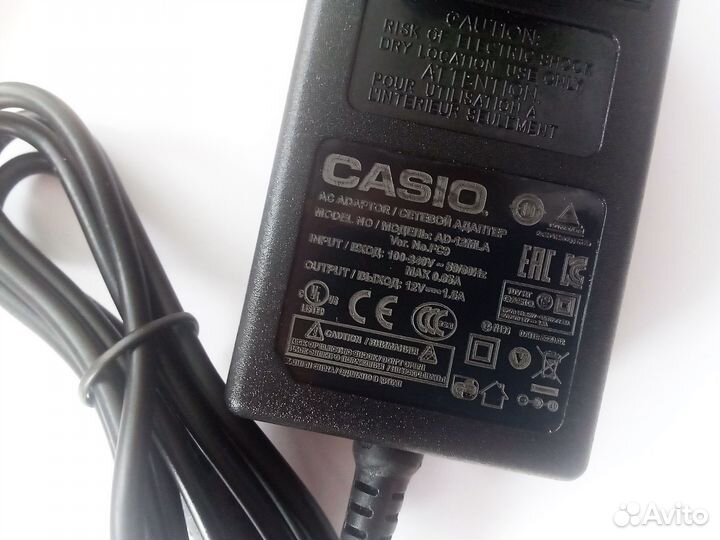 Блок питания синтезатора Casio CDP-200, CDP-200R