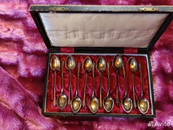 Антикварные серебрянные ложки 19 века