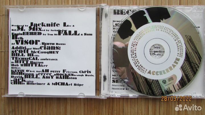 CD R.E.M. - Accelerate (Буклет) U.S.A