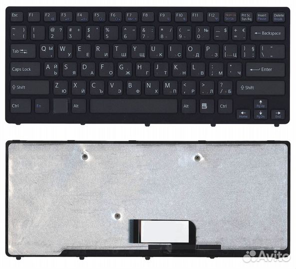 Клавиатура для Sony VPC-CW черная c рамкой