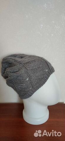 Шапка женская вязаная демисезонная