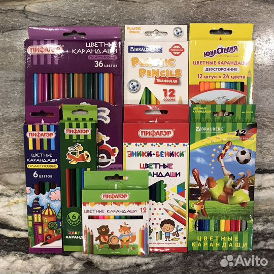 Канцтовары: Карандаши цветные