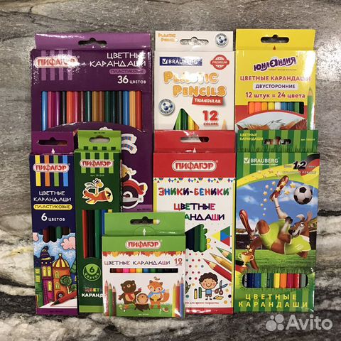 Канцтовары: Карандаши цветные