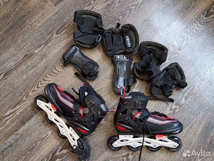 Роликовые коньки детские раздвижные