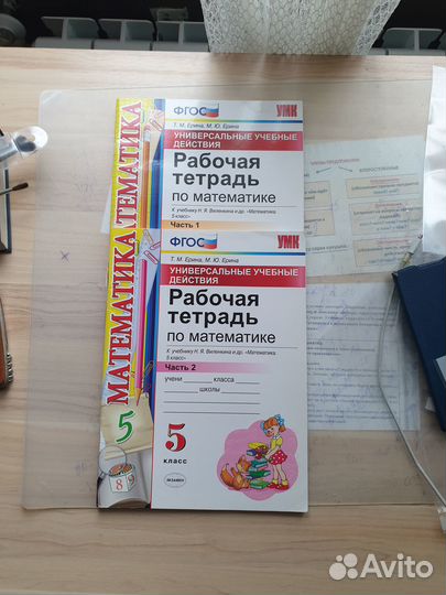 Рабочая тетрадь по математике 1,2 части, 5 класс