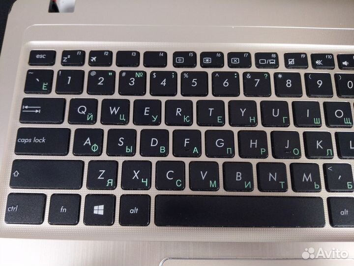 Topcase топкейс клавиатура для asus X540L золото