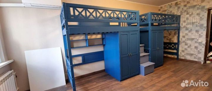 Новая детская кровать с ящиками