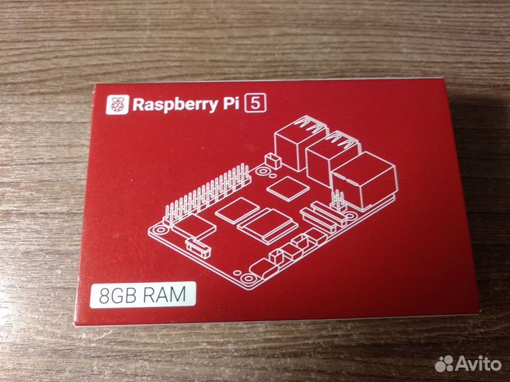 Raspberry pi 5 8гб комплект с Pi Hat для M.2