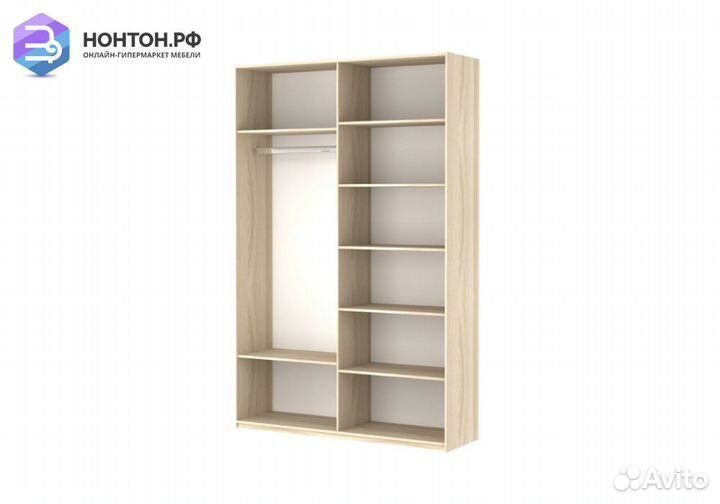 Шкаф-купе Нонтон 2-дверный дуб сонома / белый снег