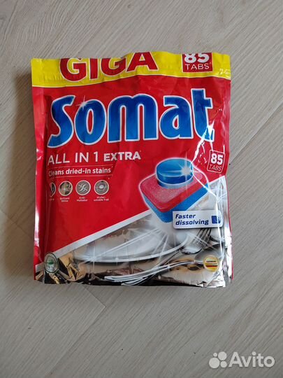 Таблетки для посудомоечных машин somat
