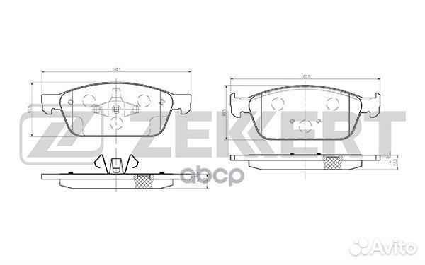 Колодки торм. диск. передн. Ford Focus III 10
