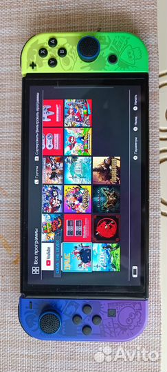 Nintendo switch oled splatoon 3 c играми