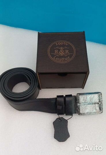 Новый мужской кожаный ремень подарок мужчине
