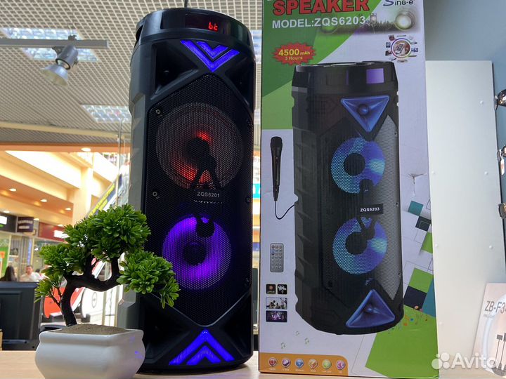 Беспроводная колонка с микрофоном (новая)