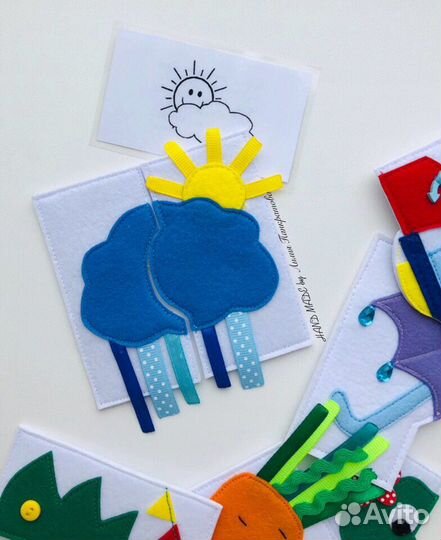 Развивающие пазлы из фетра