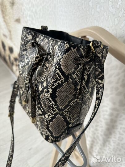 Сумка натуральная кожа бежевая коричневая