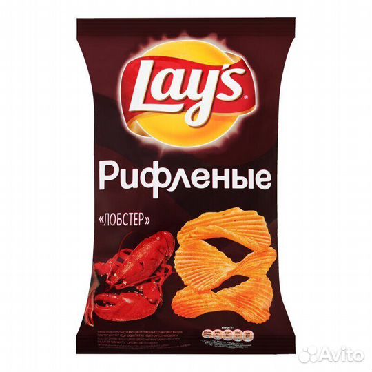 Чипсы lay's рифленые лобстер 70г