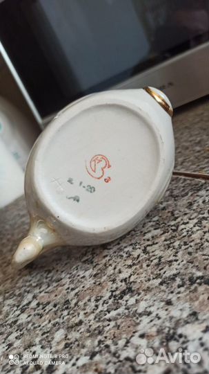 Икорница и солонка,раритет фарфор