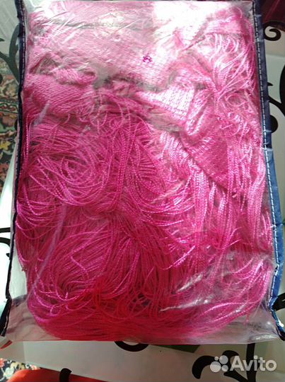 Шторы. ниточки. новые 2.9х3 м ярко розовые