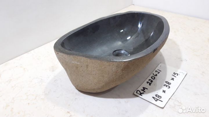 Раковина из натурального камня / речного / мрамора