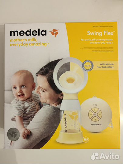 Молокоотсос medela swing flex электрический
