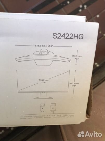Монитор Dell S2422HG Битый