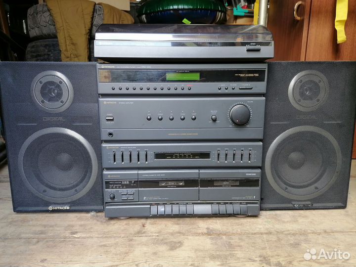 Музыкальный центр hitachi hrd-200 с винилом