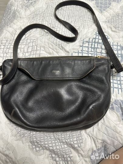 Сумка женская натуральная кожа Furla бу