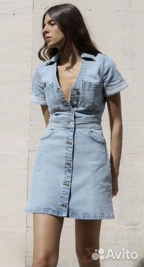 Джинсовое платье Zara в наличии в Москве