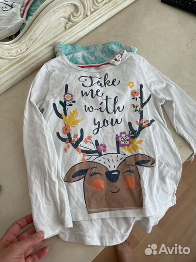 Трикотаж для девочки 104 110 116 пакет вещей лето