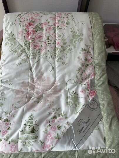 Постельное белье с готовым одеялом евро сатин
