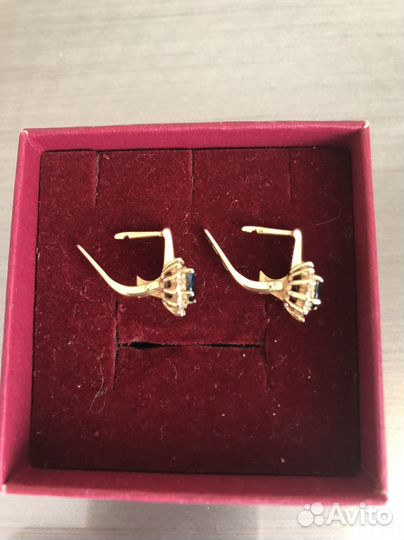 Серьги золотые