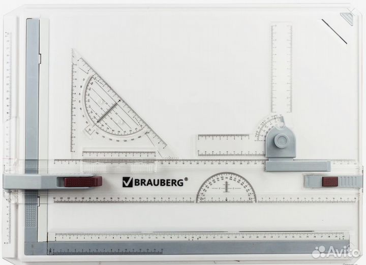 Доска чертёжная brauberg с рейсшиной А3