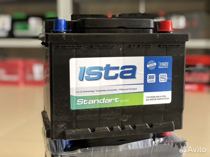 Турецкий аккумулятор Ista Standart 60 Ач
