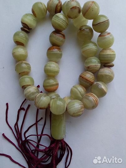 Чётки из мраморного оникса