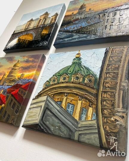 Картины маслом с видами Питера