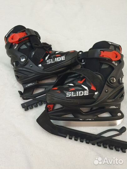 Коньки детские ледниковые