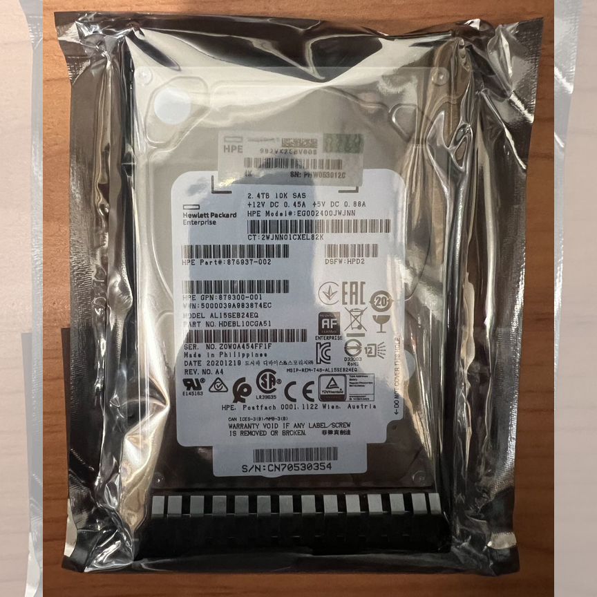 [881507-001] Жесткий Диск Hp 2.4tb 10k Sas 12g 2.5 881507-001