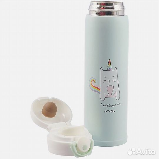 Термос «Котик-единорог», 500 мл