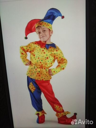 Новогодний костюм Петрушка- напрокат