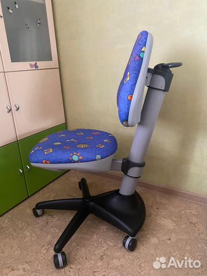 Кресло детское компьютерное, KD-2/G/LB, цвет синий